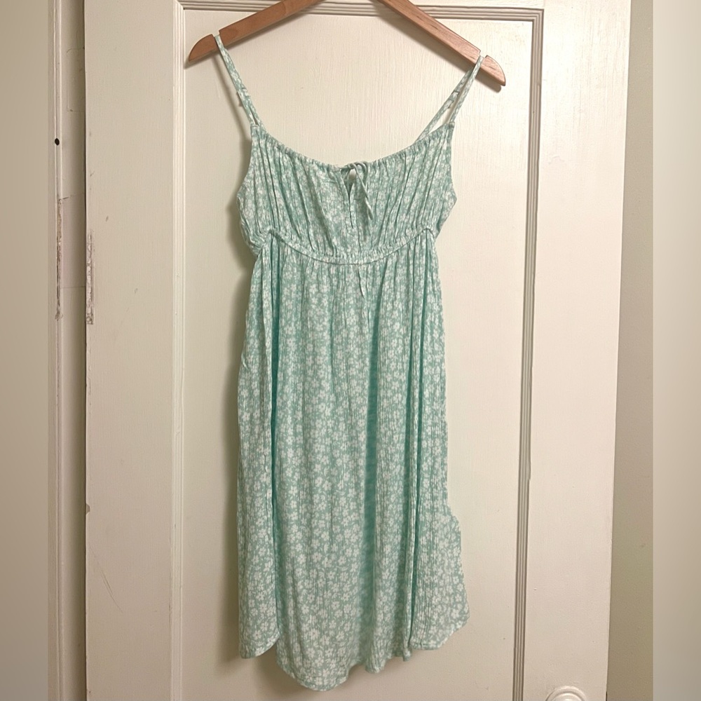 NWOT Billabong aqua babydoll dress